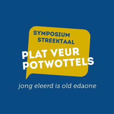 Logo van het symposium Plat veur potwottels