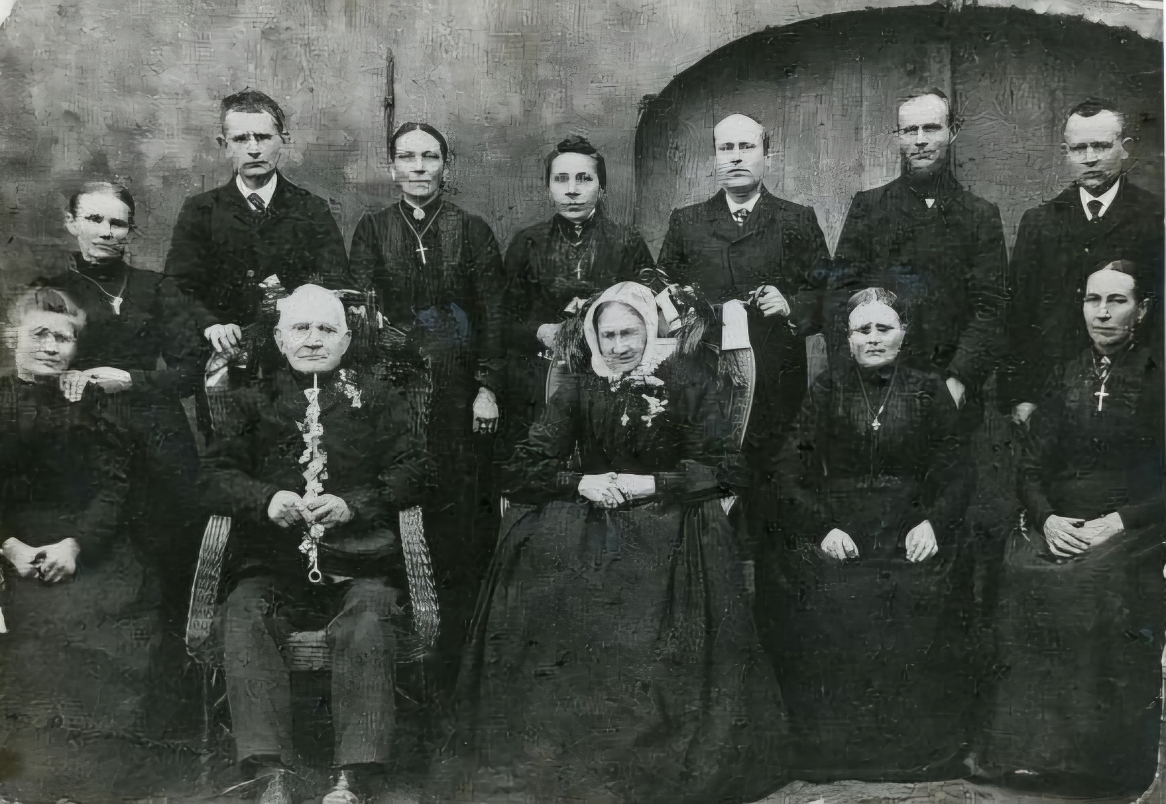 Foto van de familie Van Aken in Ulft 14 01 1906